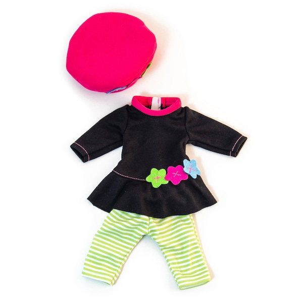 Miniland Educational Doll Clothes, Fits 12-5/8in Dolls, Cold Weather Leggings Set 5005031646